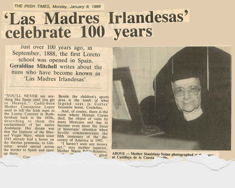 Recorte periódico Irlandés (1989)