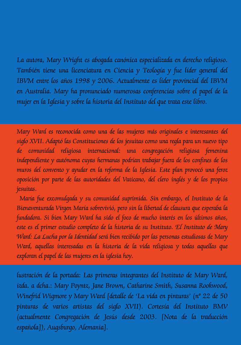 El Instituto de Mary Ward. La lucha por la identidad