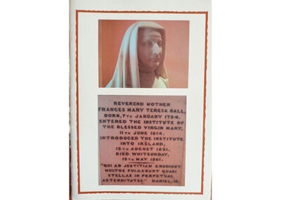 Reverend Mother Frances Mary Teresa Ball