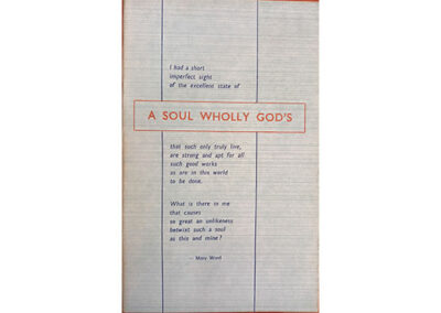 A soul wholly God's